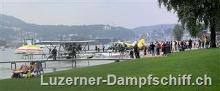 Wasserflugzeug Landung in Luzern